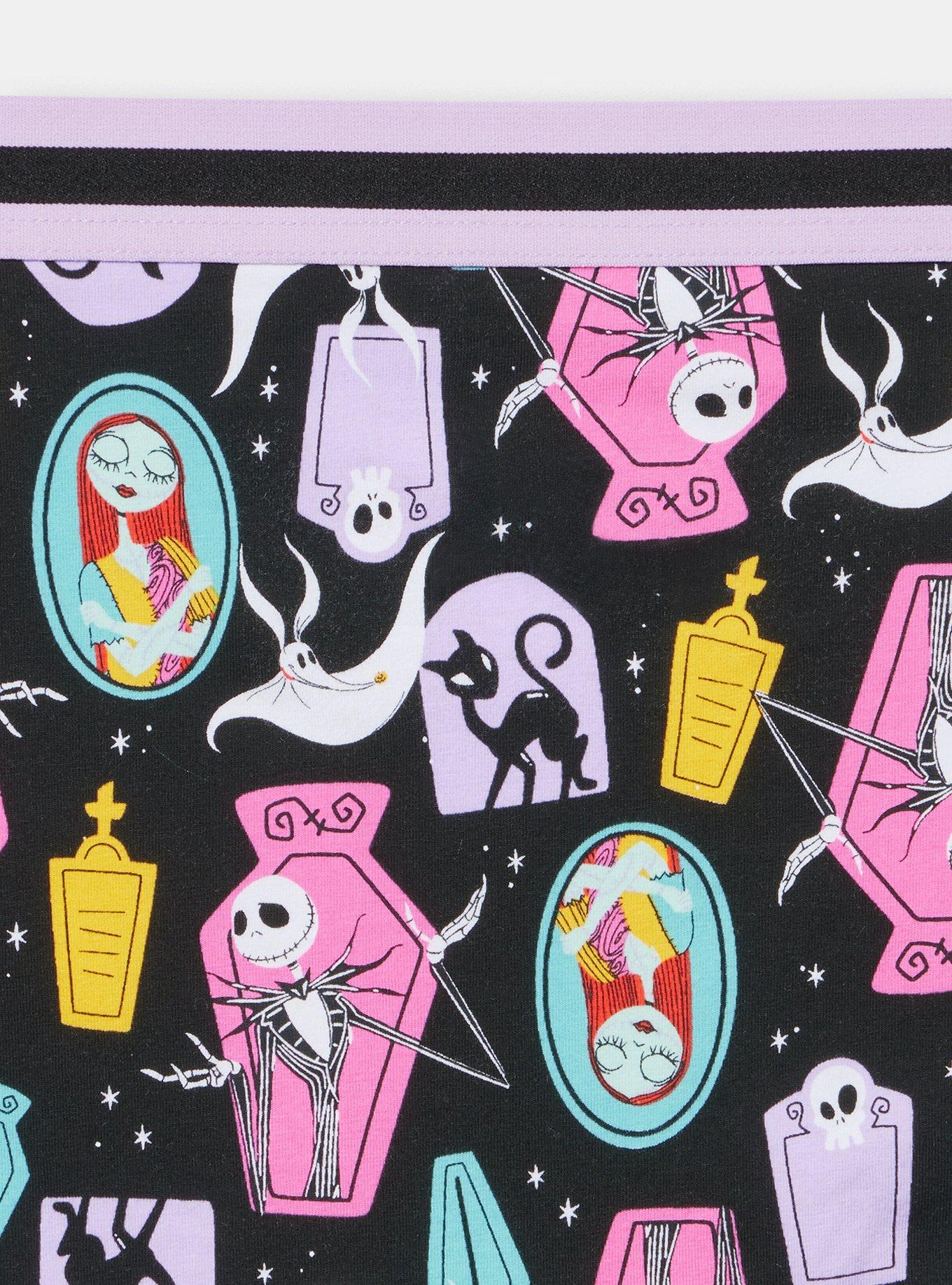 Nightmare Before Christmas Mid-Rise Cotton Brief Panty, MULTI, alternate