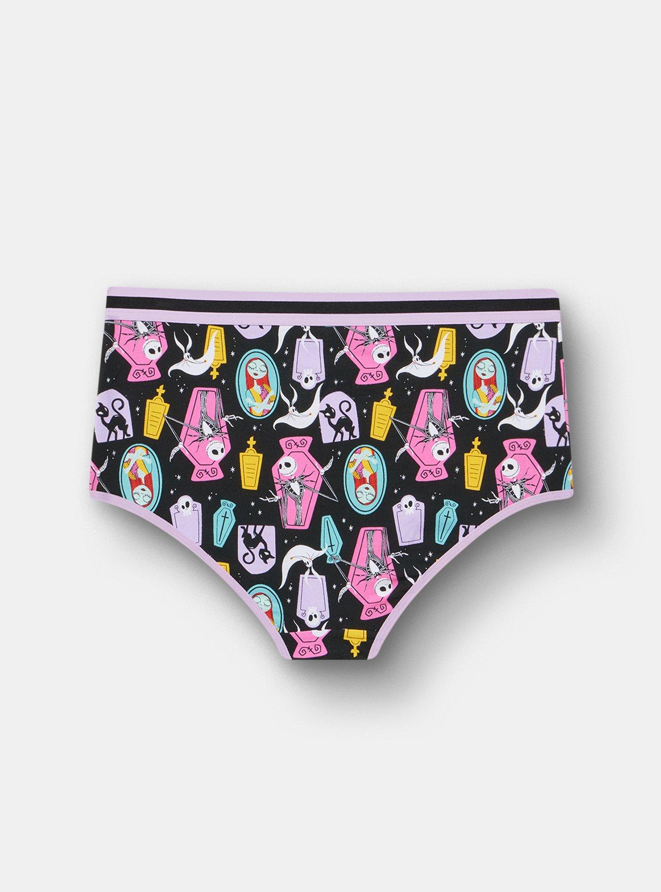 Nightmare Before Christmas Mid-Rise Cotton Brief Panty, MULTI, alternate