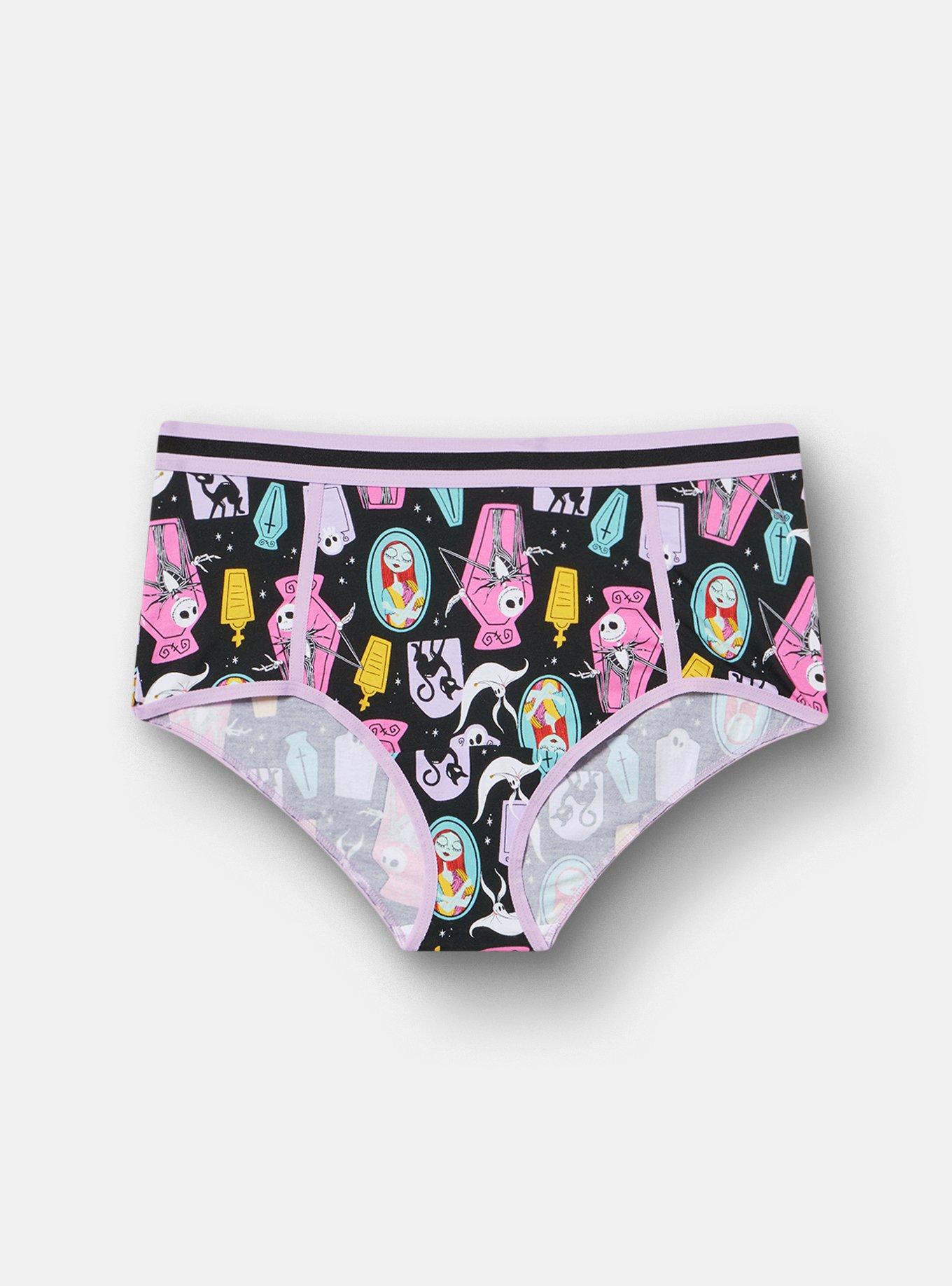 Nightmare Before Christmas Mid-Rise Cotton Brief Panty, MULTI, hi-res