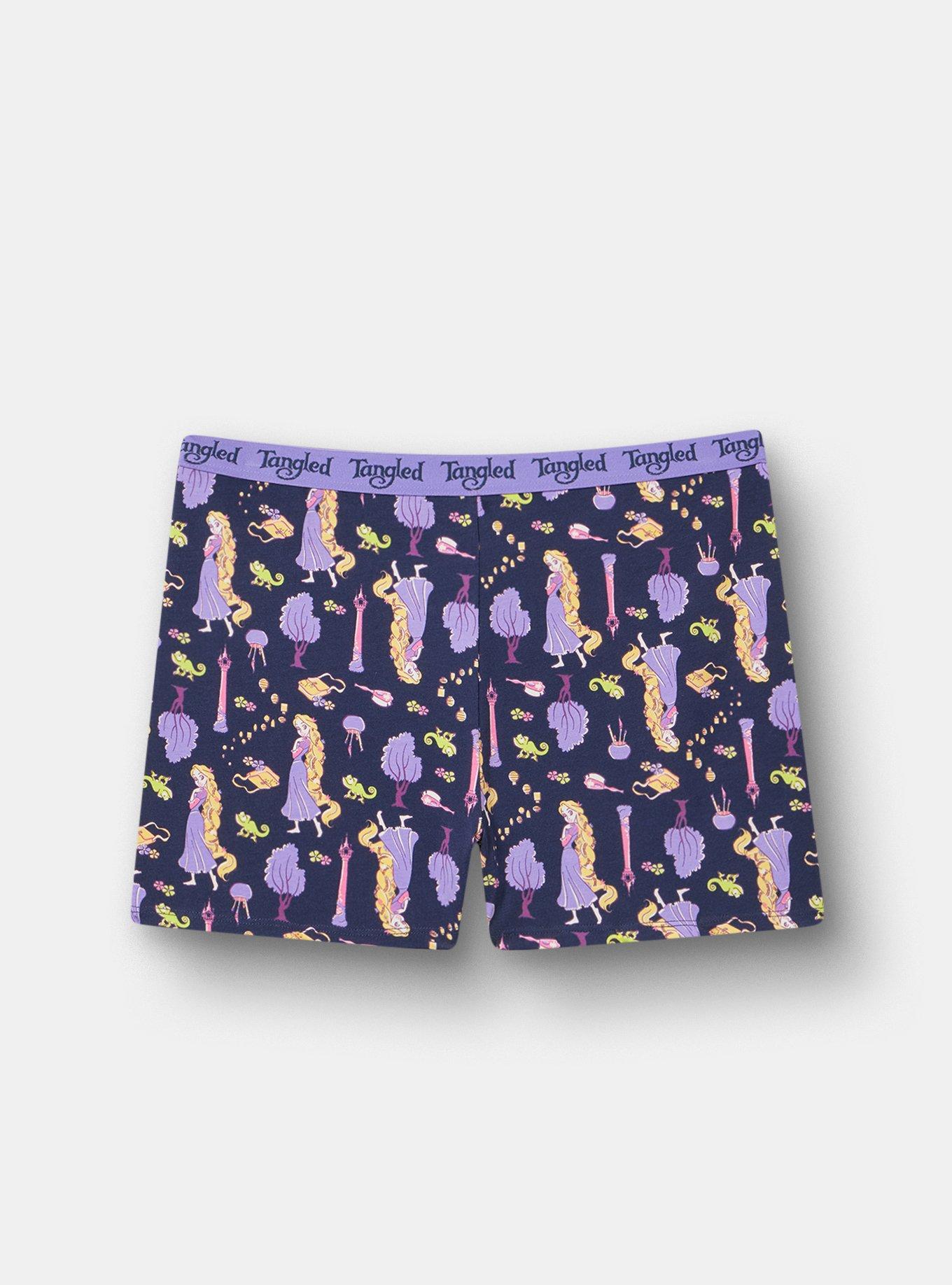 Tangled Mid-Rise Cotton Shortie Panty, MULTI, hi-res