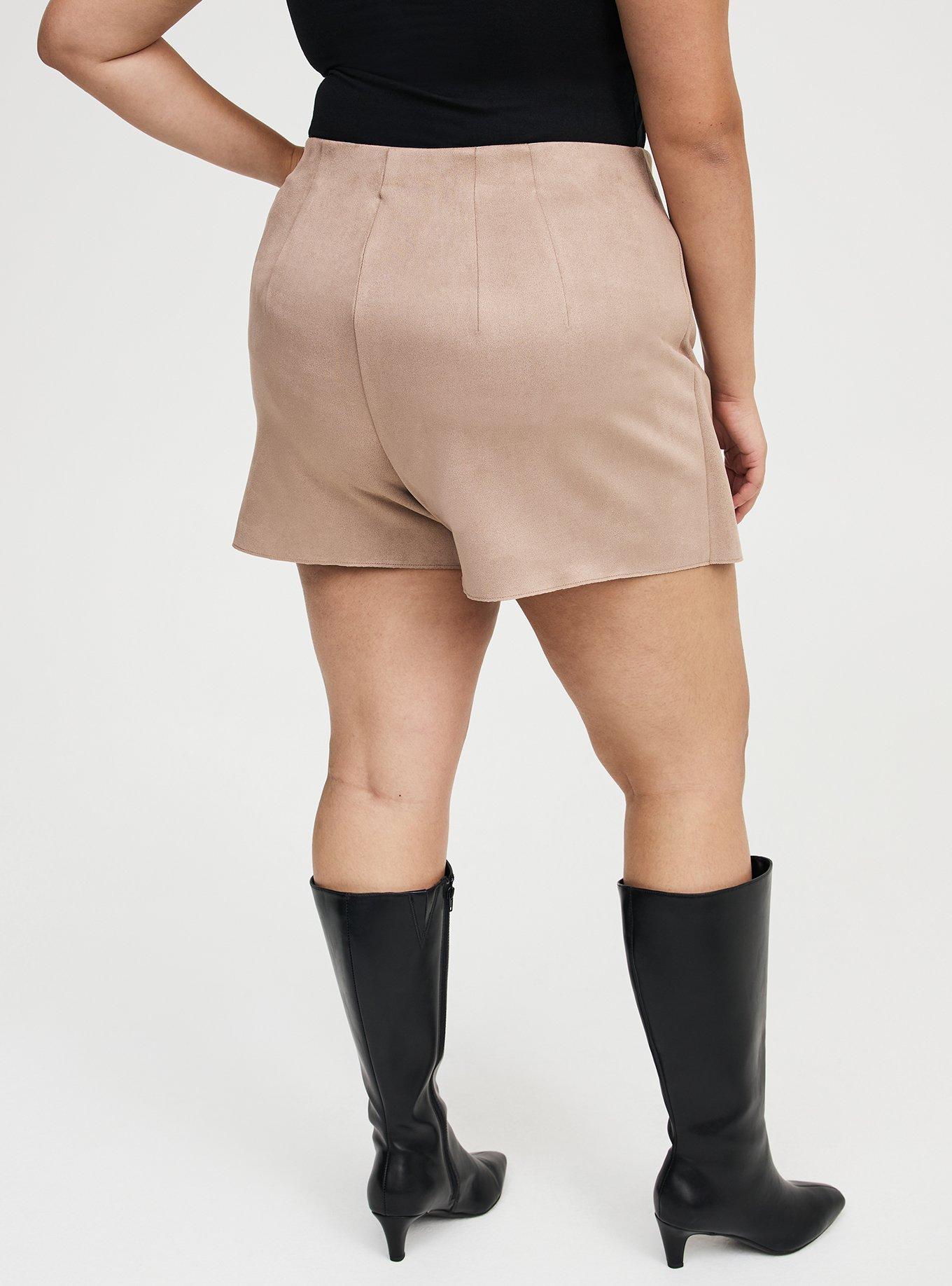 Pull-On Suede High Rise Skort
