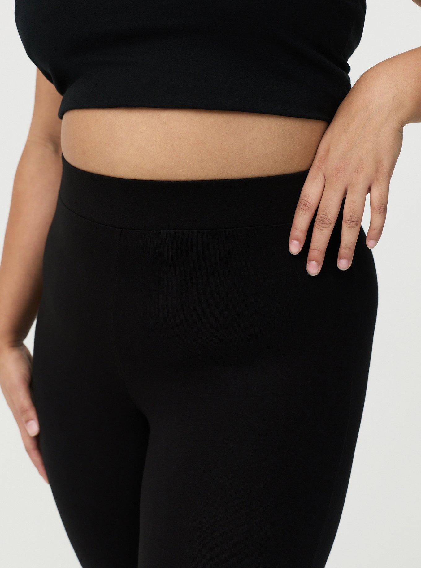 Full Length Ankle Twist Legging, DEEP BLACK, alternate