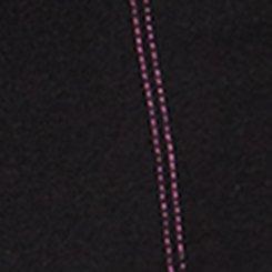 Plus Size Full Length Contrast Stitch Bootcut Legging, DEEP BLACK, swatch