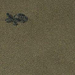 Plus Size Fitted Military Jacket, TAWNY DAISIES FLORAL OLIVE, swatch