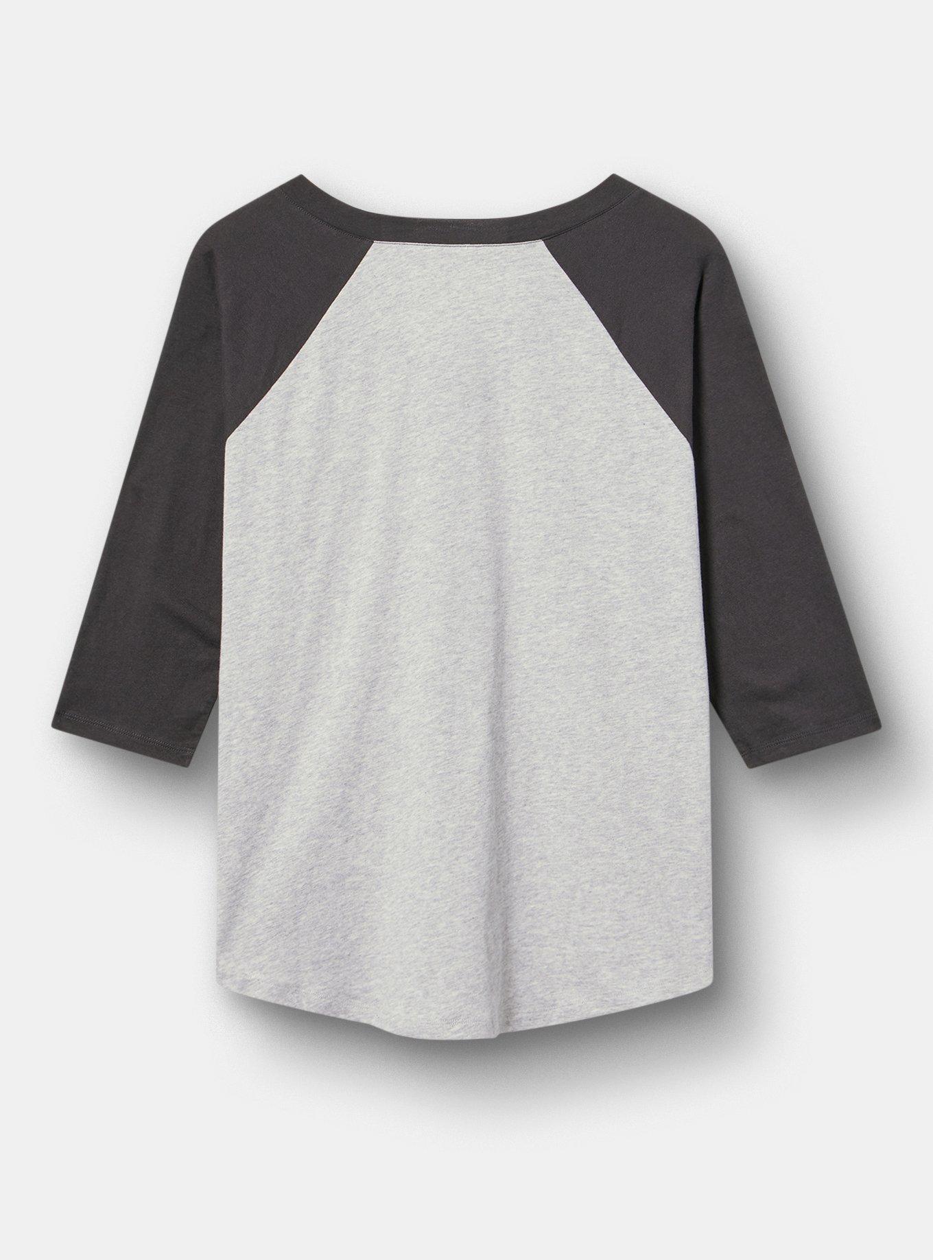 Heritage Jersey 3/4 Sleeve Raglan Tee, SKETCH WITCH LIGHTEST HEATHER GREY, alternate