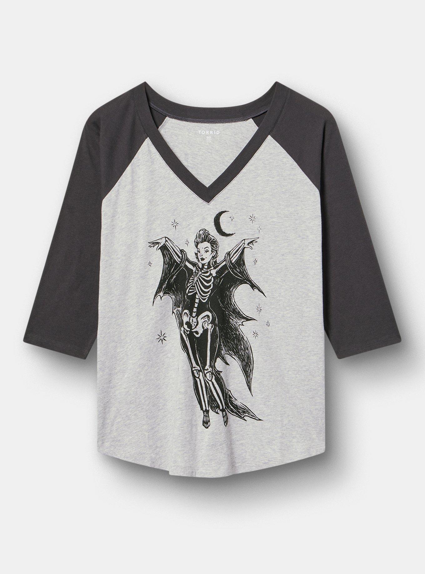 Plus Size - Heritage Jersey 3/4 Sleeve Raglan Tee - Torrid