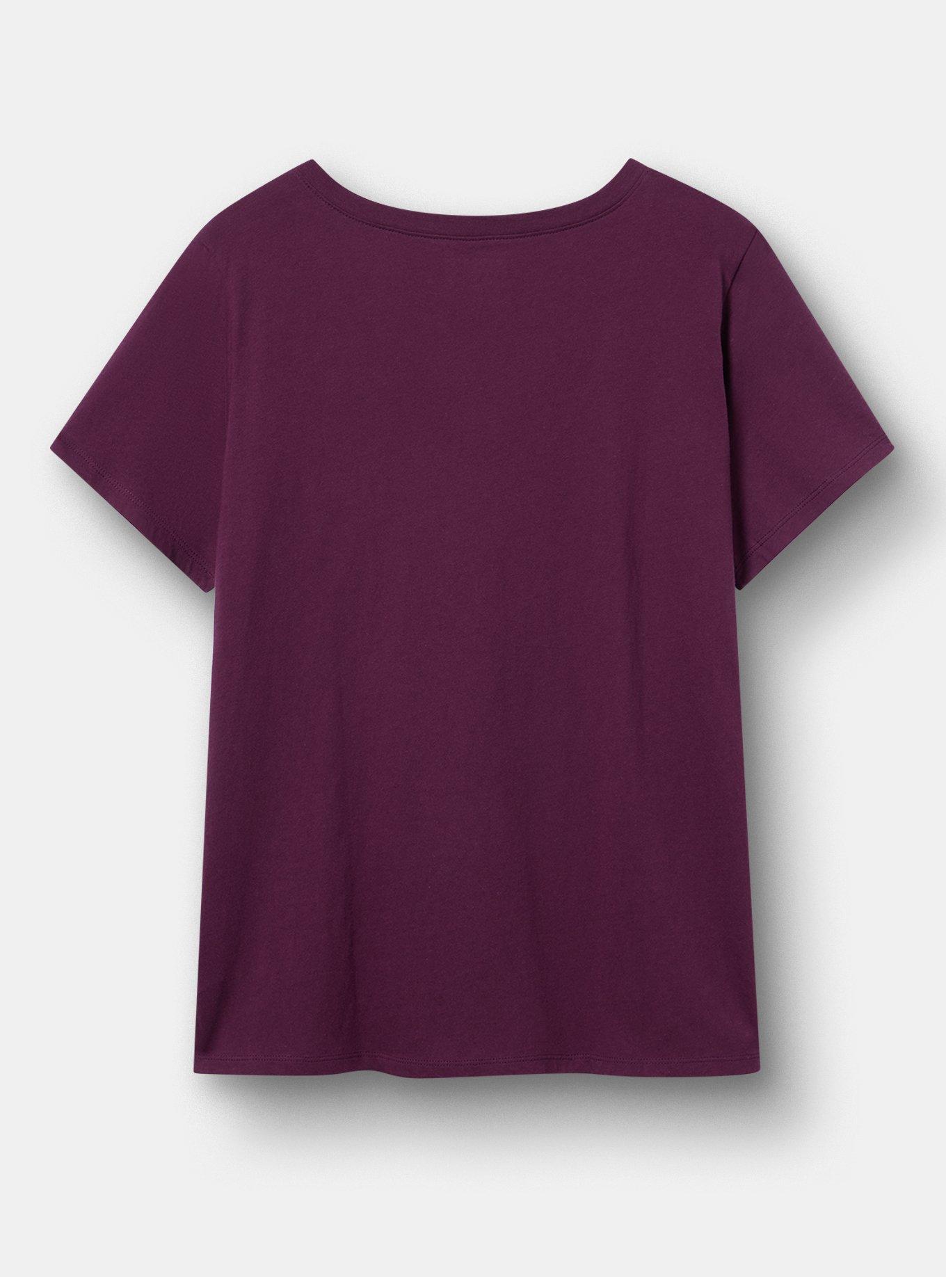 Classic Cotton V-Neck Tee, NAMASTE LOTUS WINETASTING, alternate