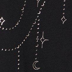 Classic Cotton V-Neck Tee, CHANDELIER STARS DEEP BLACK, swatch