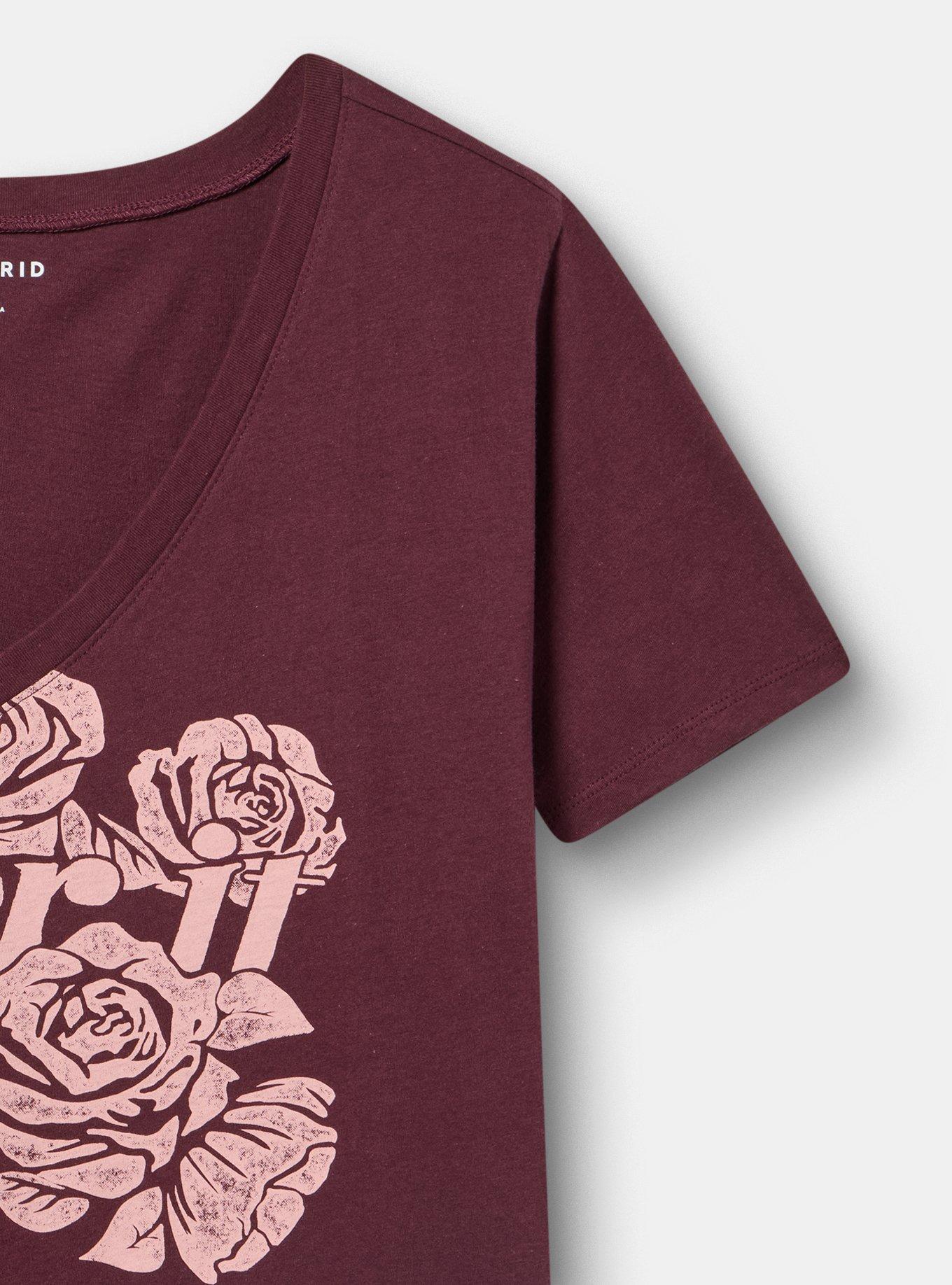 Classic Cotton V-Neck Tee, OVER IT WINETASTING, alternate