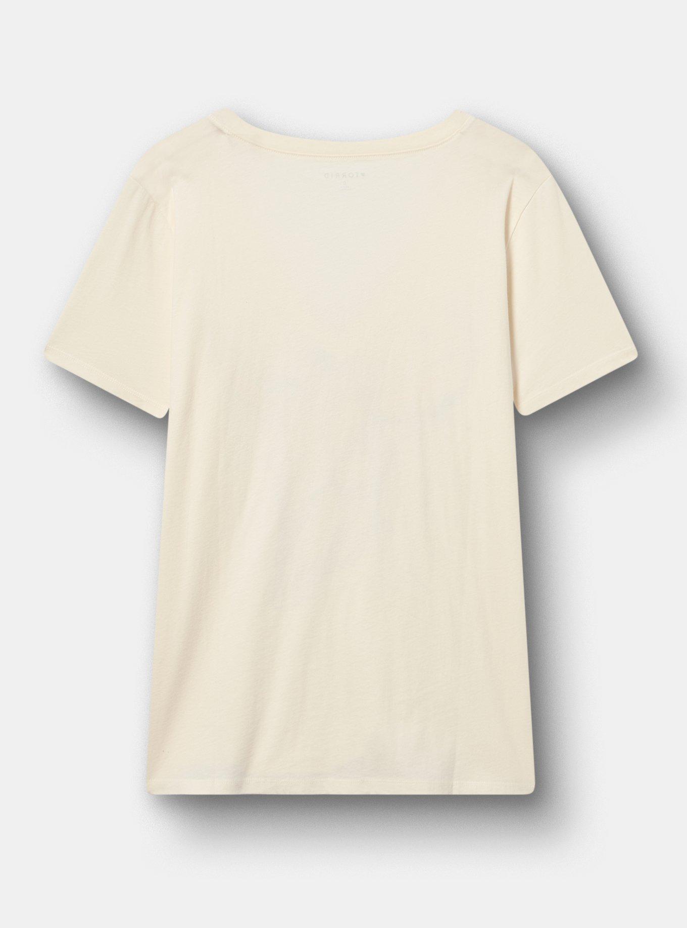 Classic Cotton V-Neck Tee, STEERHEAD WHISPER WHITE, alternate