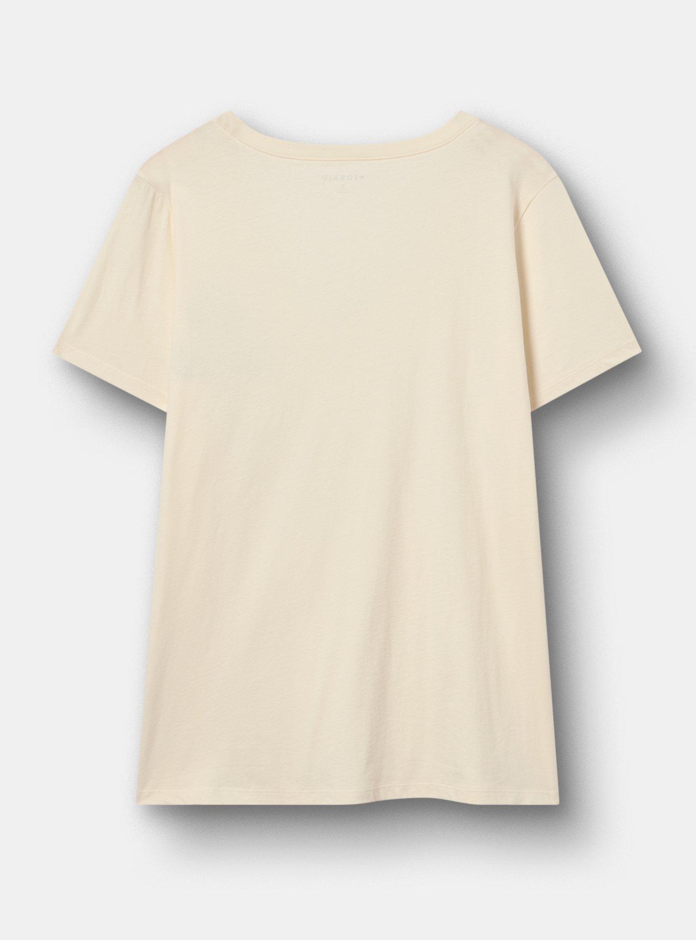 Classic Cotton V-Neck Tee, IN LOVING MEMORY WHISPER WHITE, alternate