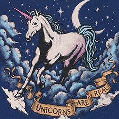 Classic Cotton V-Neck Tee, UNICORN MEDIEVAL BLUE, swatch