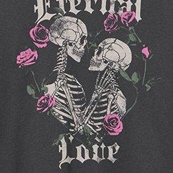 Classic Cotton V-Neck Tee, ETERNAL LOVE VINTAGE BLACK, swatch