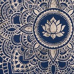 Classic Cotton V-Neck Tee, PRETTY MANDALA MEDIEVAL BLUE, swatch