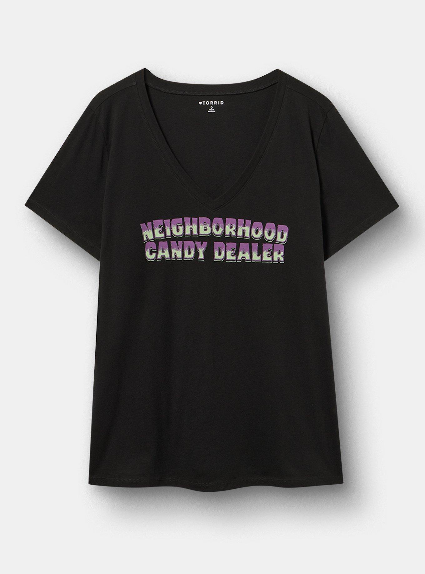 Classic Cotton V-Neck Tee, NEIGHBORHOOD CANDY DEEP BLACK, hi-res