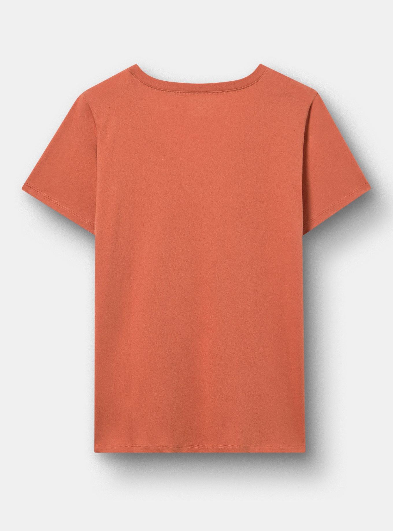 Plus Size Classic Cotton V-Neck Tee, GET SPOOKY ARAGON, alternate