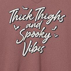 Classic Cotton V-Neck Tee, THICK THIGHS ROSE TAUPE, swatch