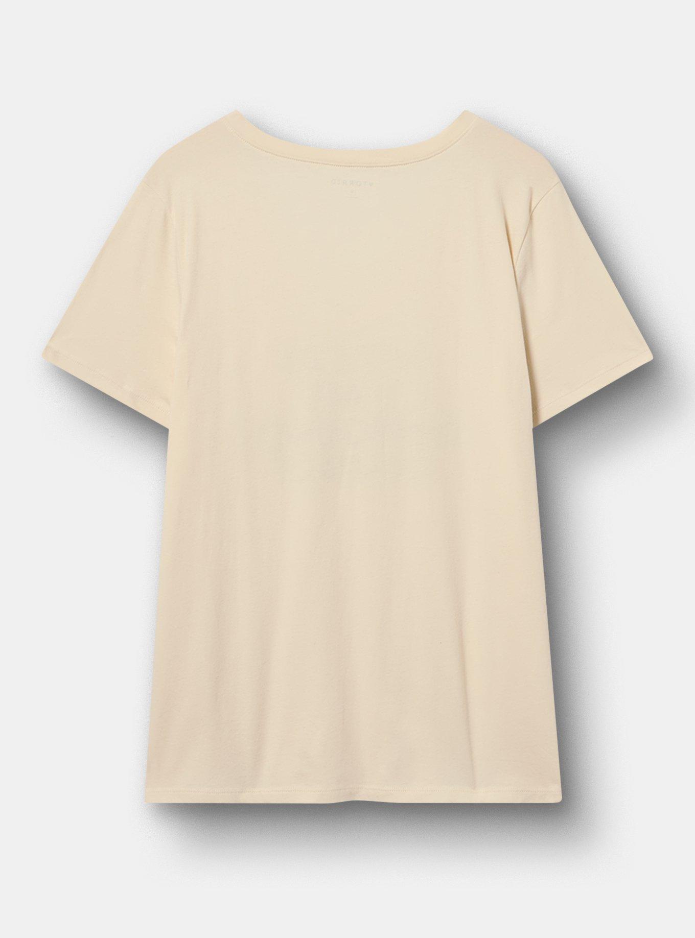 Classic Cotton V-Neck Tee, EMERGENCY CONTACT WHITECAP GRAY, alternate