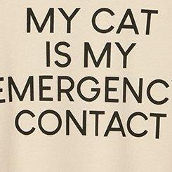 Classic Cotton V-Neck Tee, EMERGENCY CONTACT WHITECAP GRAY, swatch