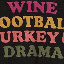 Classic Cotton V-Neck Tee, TURKEY DRAMA DEEP BLACK, swatch