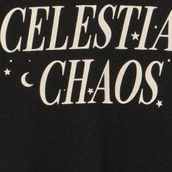 Classic Cotton V-Neck Tee, CELESTIAL CHAOS DEEP BLACK, swatch