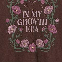 Classic Cotton V-Neck Tee, GROWTH ERA FLORAL JAVA, swatch
