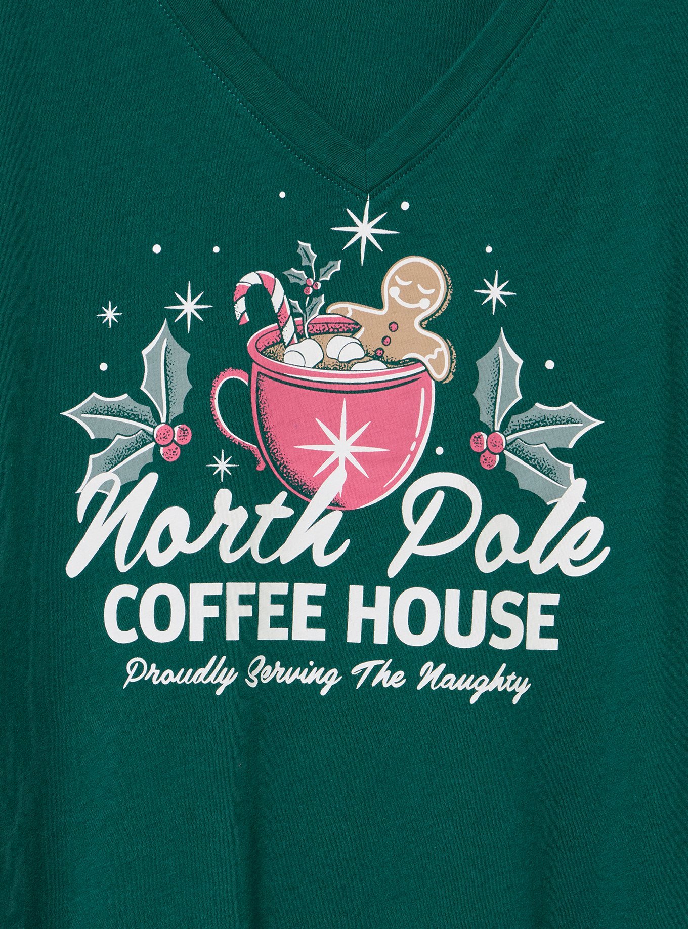 SS V-Neck Classic Tee, NORTH POLE COFFEE BOTANICAL GARDEN, alternate