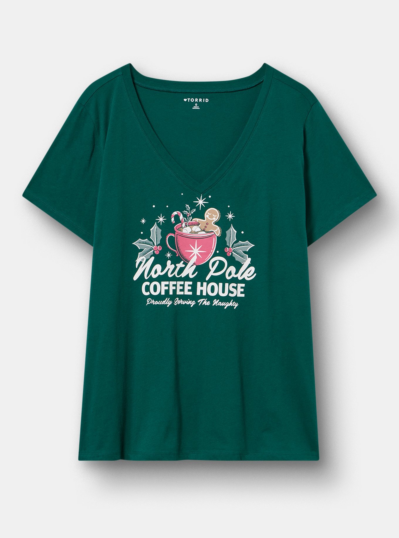 SS V-Neck Classic Tee, NORTH POLE COFFEE BOTANICAL GARDEN, hi-res