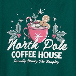 SS V-Neck Classic Tee, NORTH POLE COFFEE BOTANICAL GARDEN, swatch