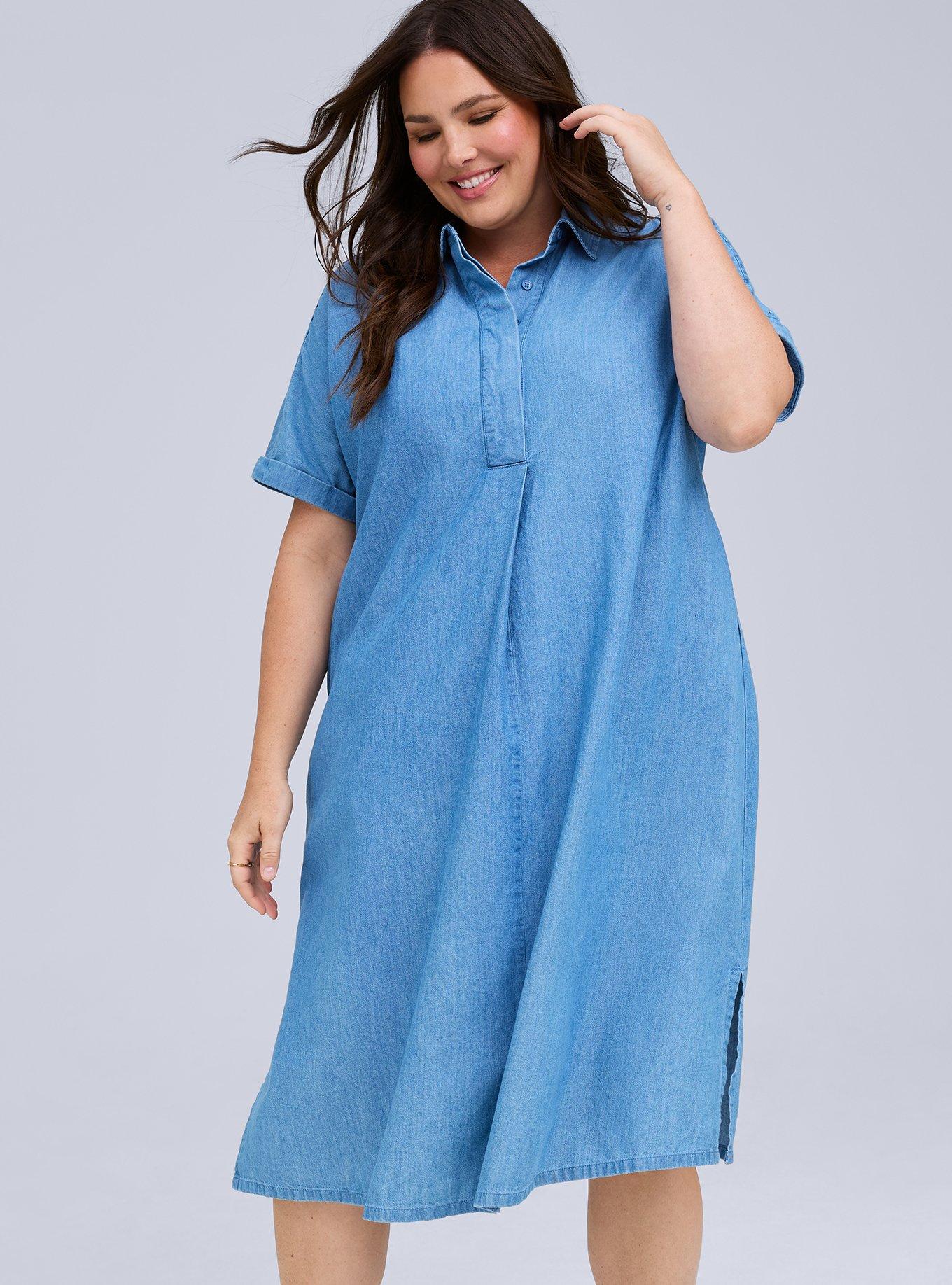Belle Isle Chambray Dolman Dress