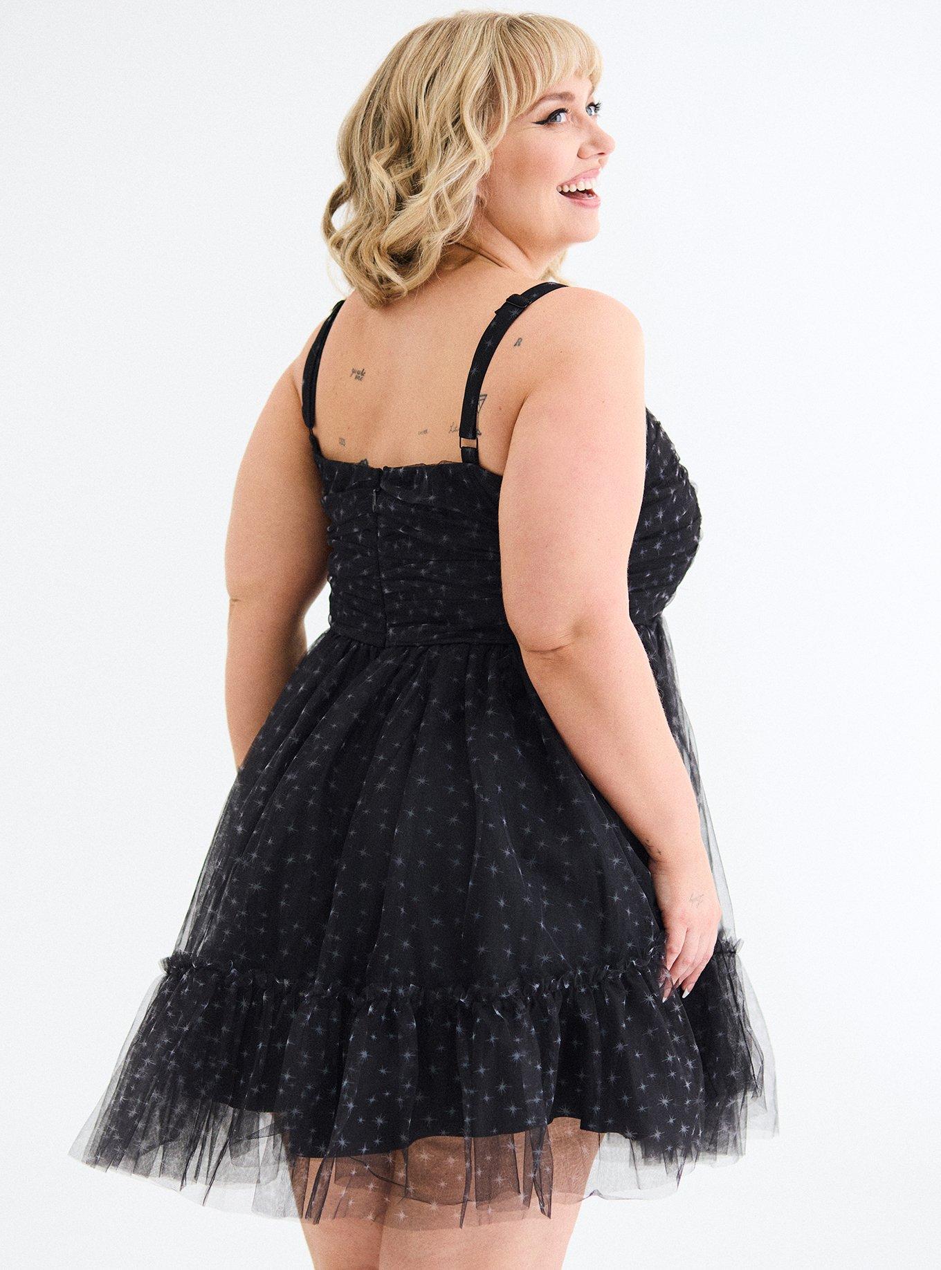 Retro Chic Ruched Tulle Mini Dress