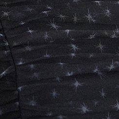 Retro Chic Ruched Tulle Mini Dress, JUDY STARS DEEP BLACK, swatch