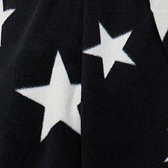 Spa Fleece Sleep Robe, MAY STARS BLACK, swatch