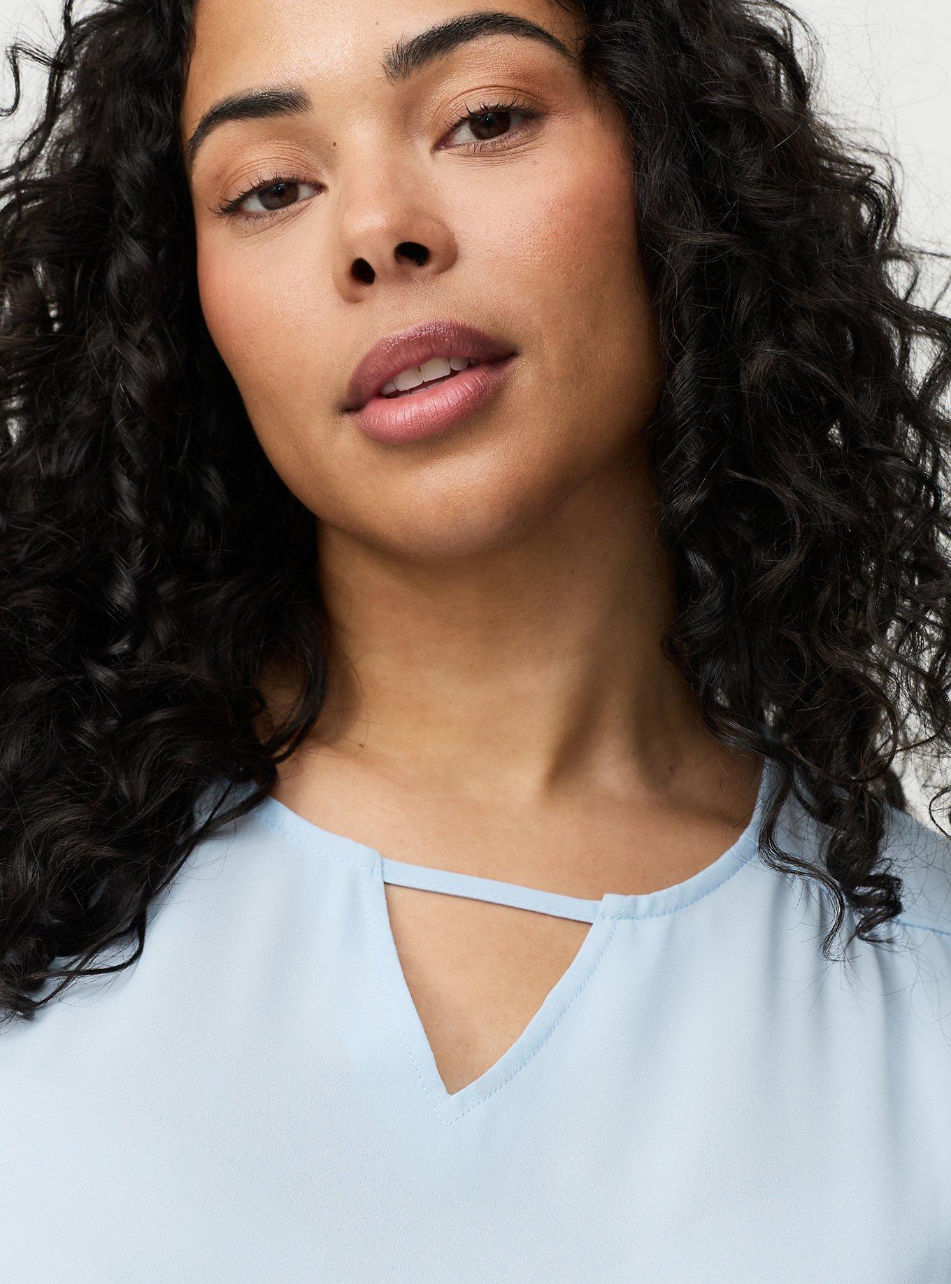 Harper Flutter Sleeve Blouse, NIAGARA MIST, alternate