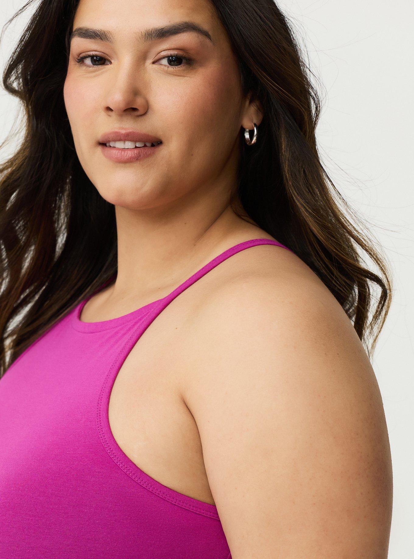 Foxy High-Neck Ruched Cami, WILD ASTER, alternate