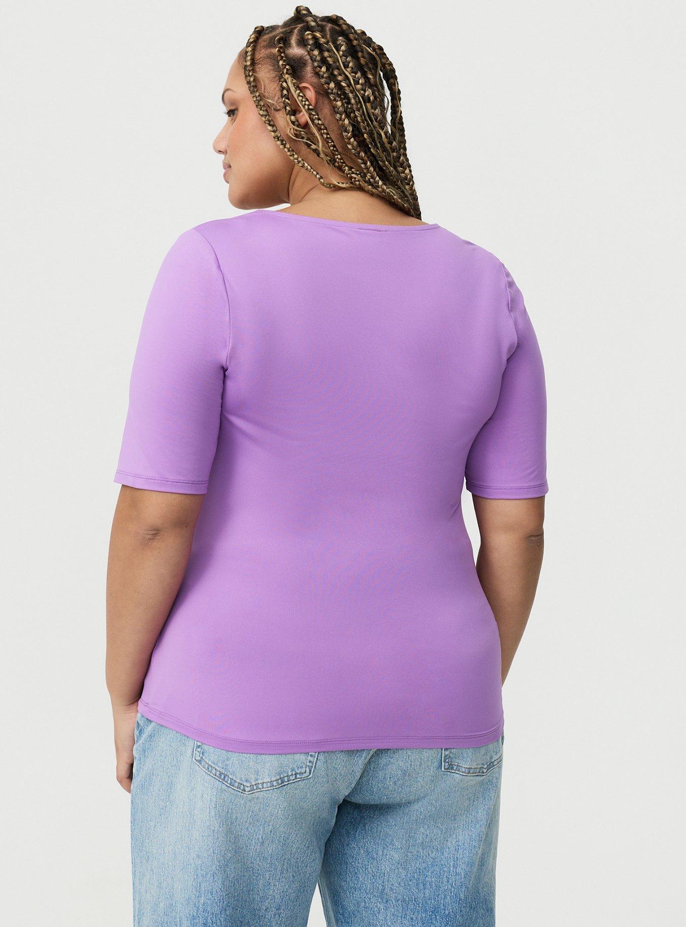 Smoothing Square Neck Top, HYACINTH, alternate
