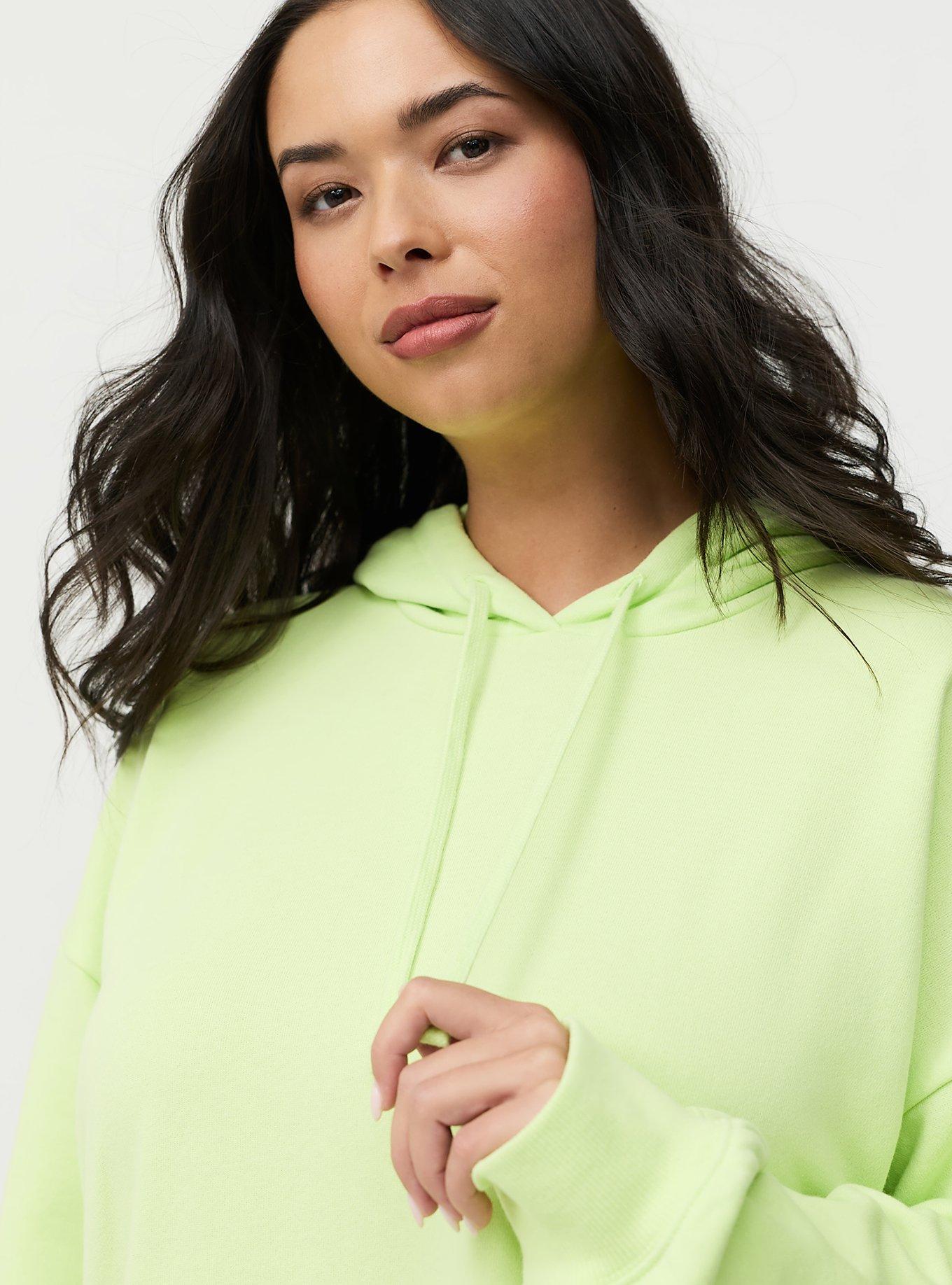 French Terry Long Sleeve Hoodie, ASIAN PEAR, alternate