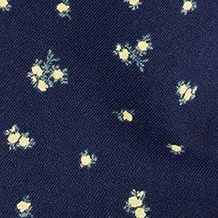 Plus Size French Terry Long Sleeve Hoodie, MISTY DITSY FLORAL NAVY, swatch