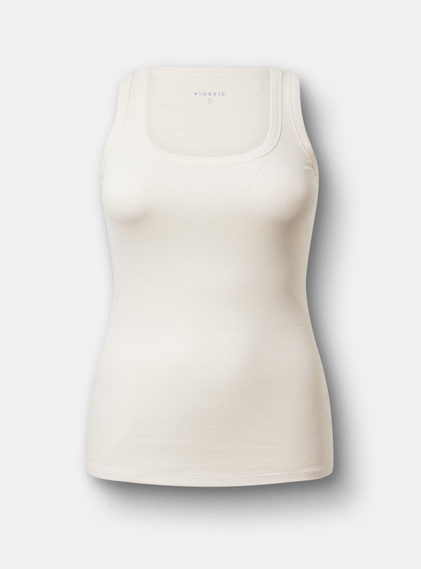 Cotton Modal Rib Scoop Tank