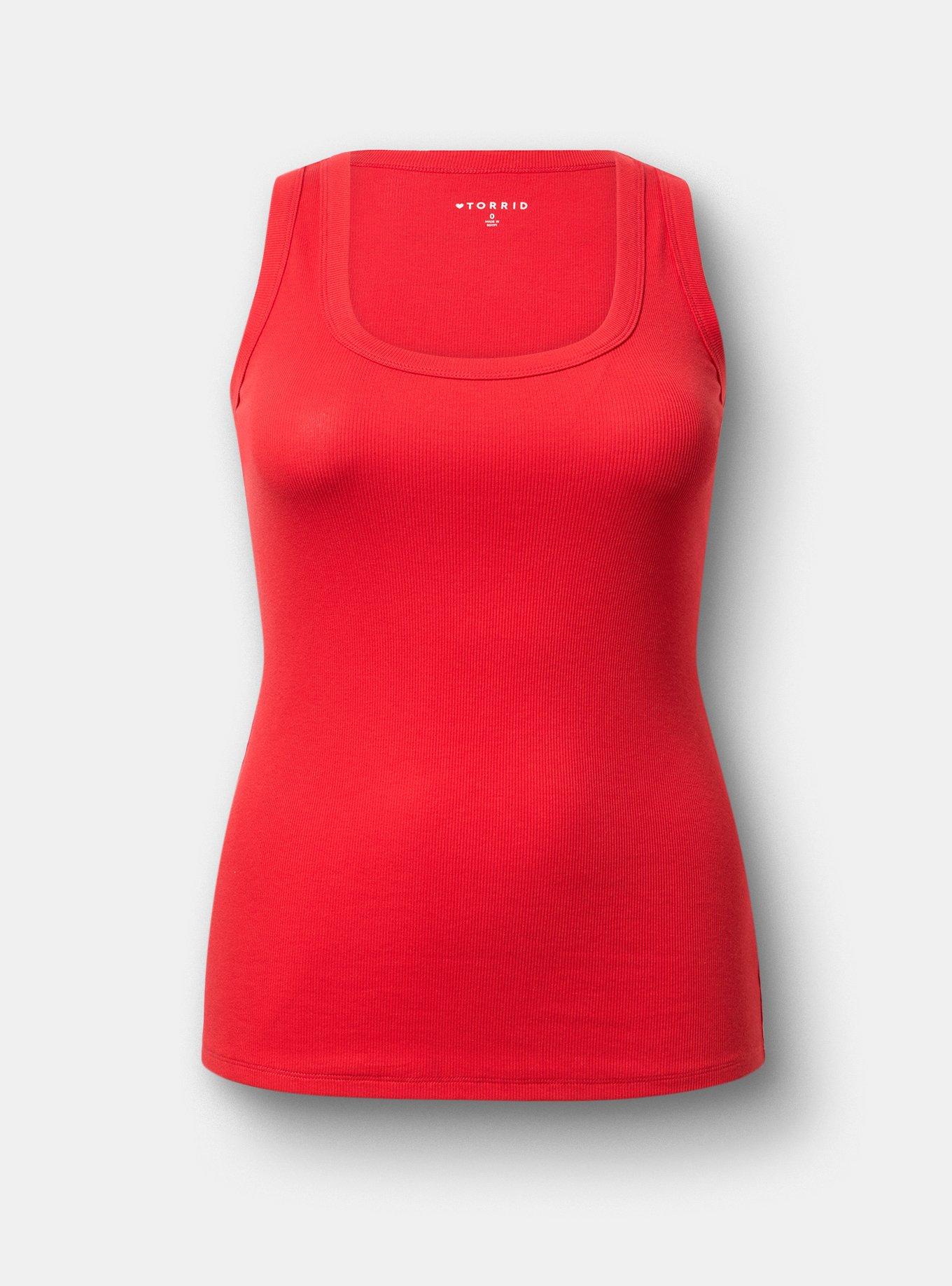 Cotton Modal Rib Scoop Tank, ADRENALINE RUSH, hi-res
