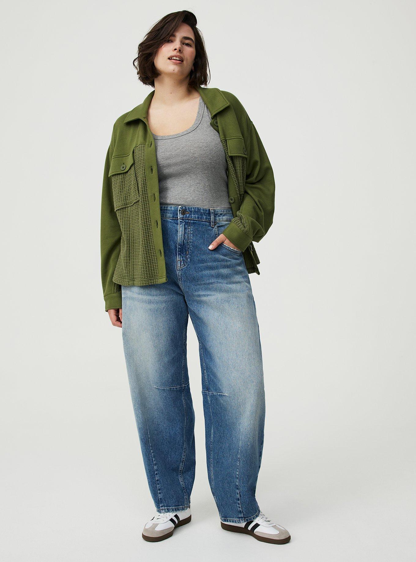 Cotton Modal Rib Scoop Tank, MED HEATHER GREY, alternate