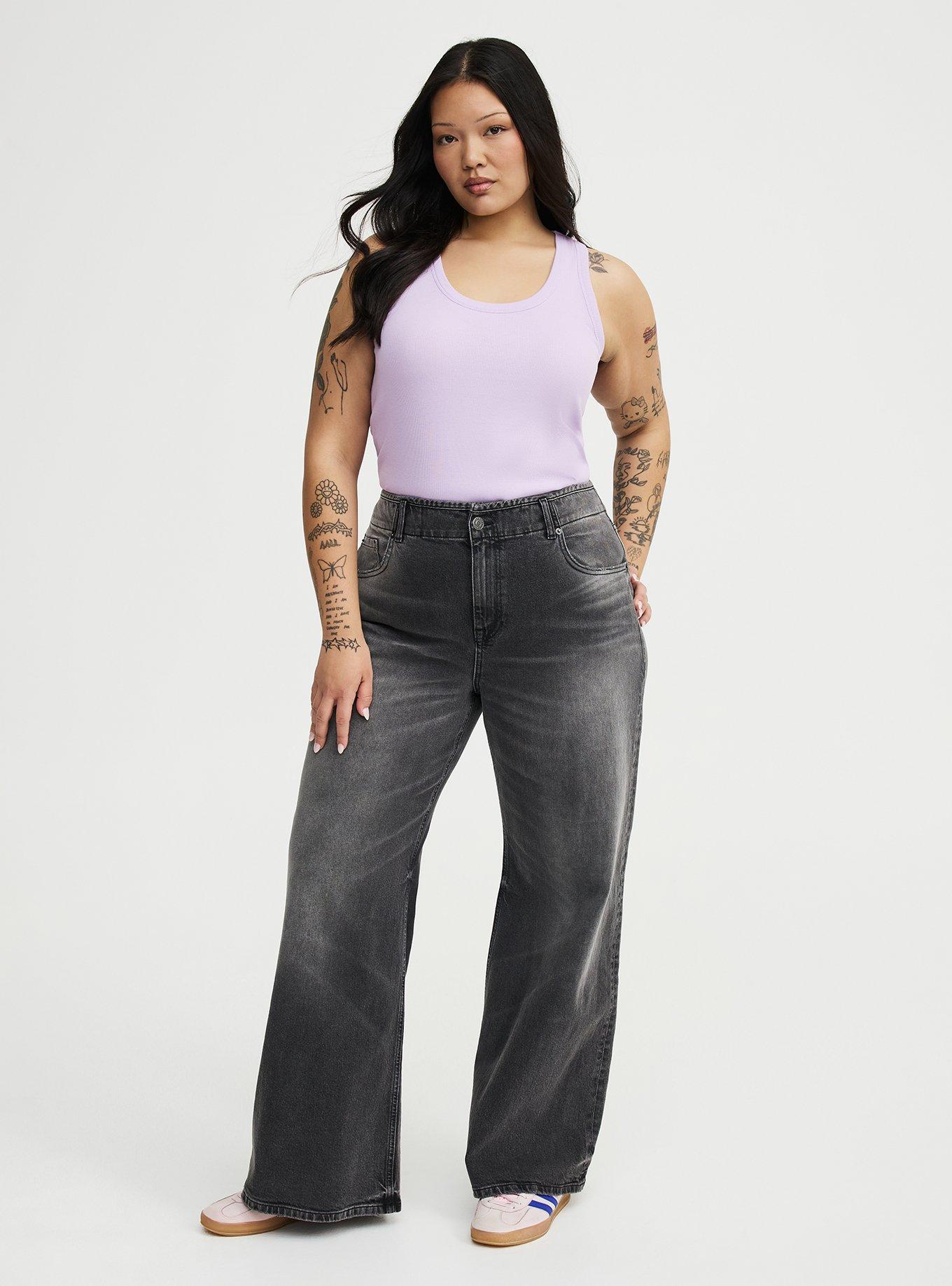 Cotton Modal Rib Scoop Tank, ENGLISH HYACINTH, alternate