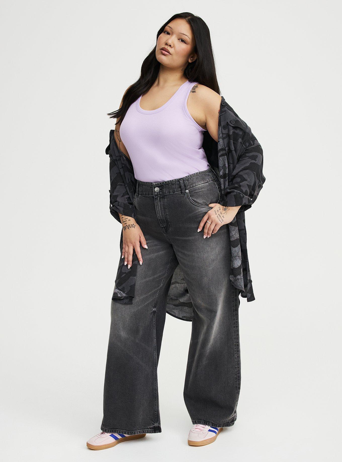 Cotton Modal Rib Scoop Tank, ENGLISH HYACINTH, alternate