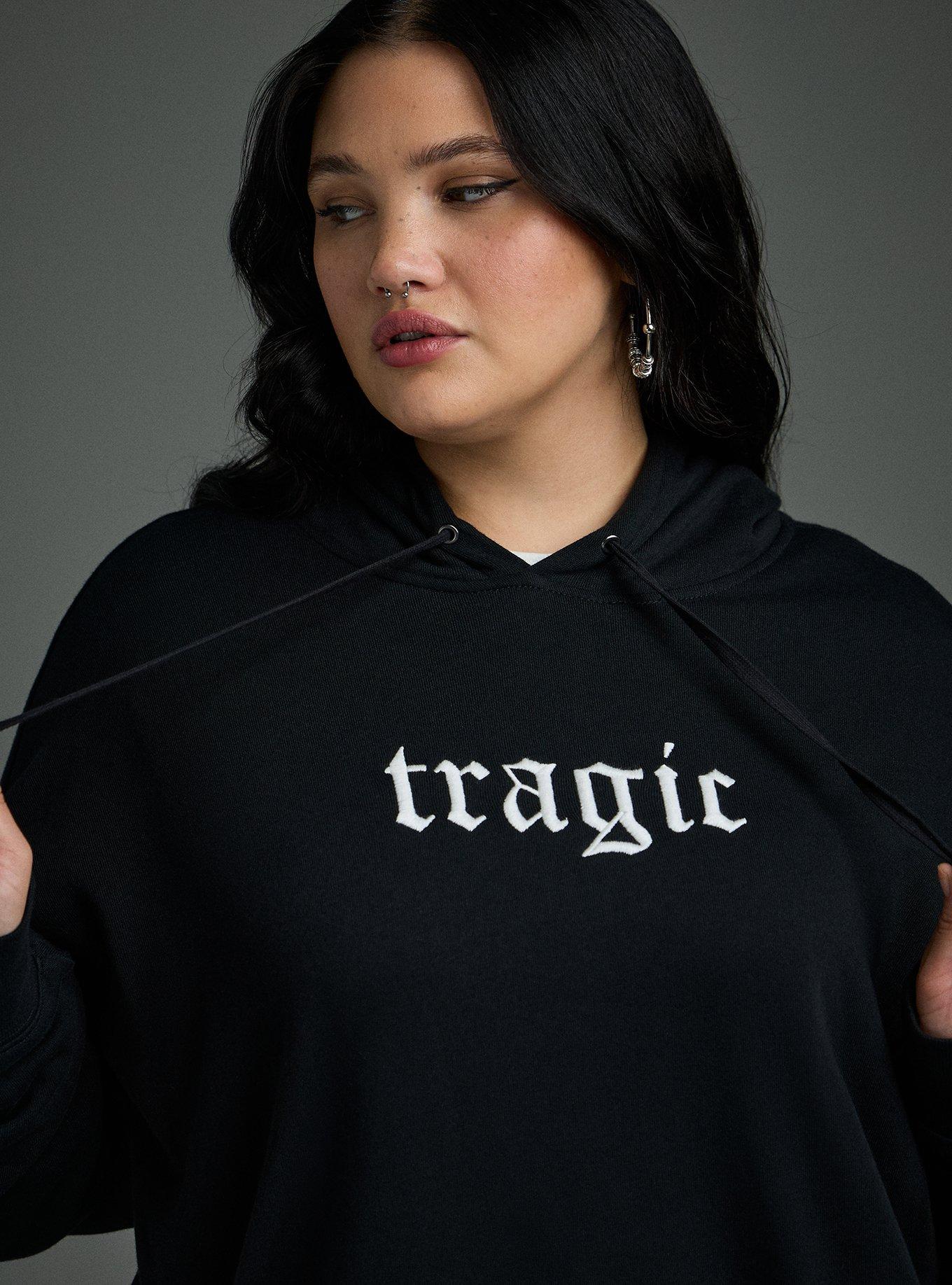 Nightfall Cozy Fleece Hoodie, TRAGIC DEEP BLACK, alternate