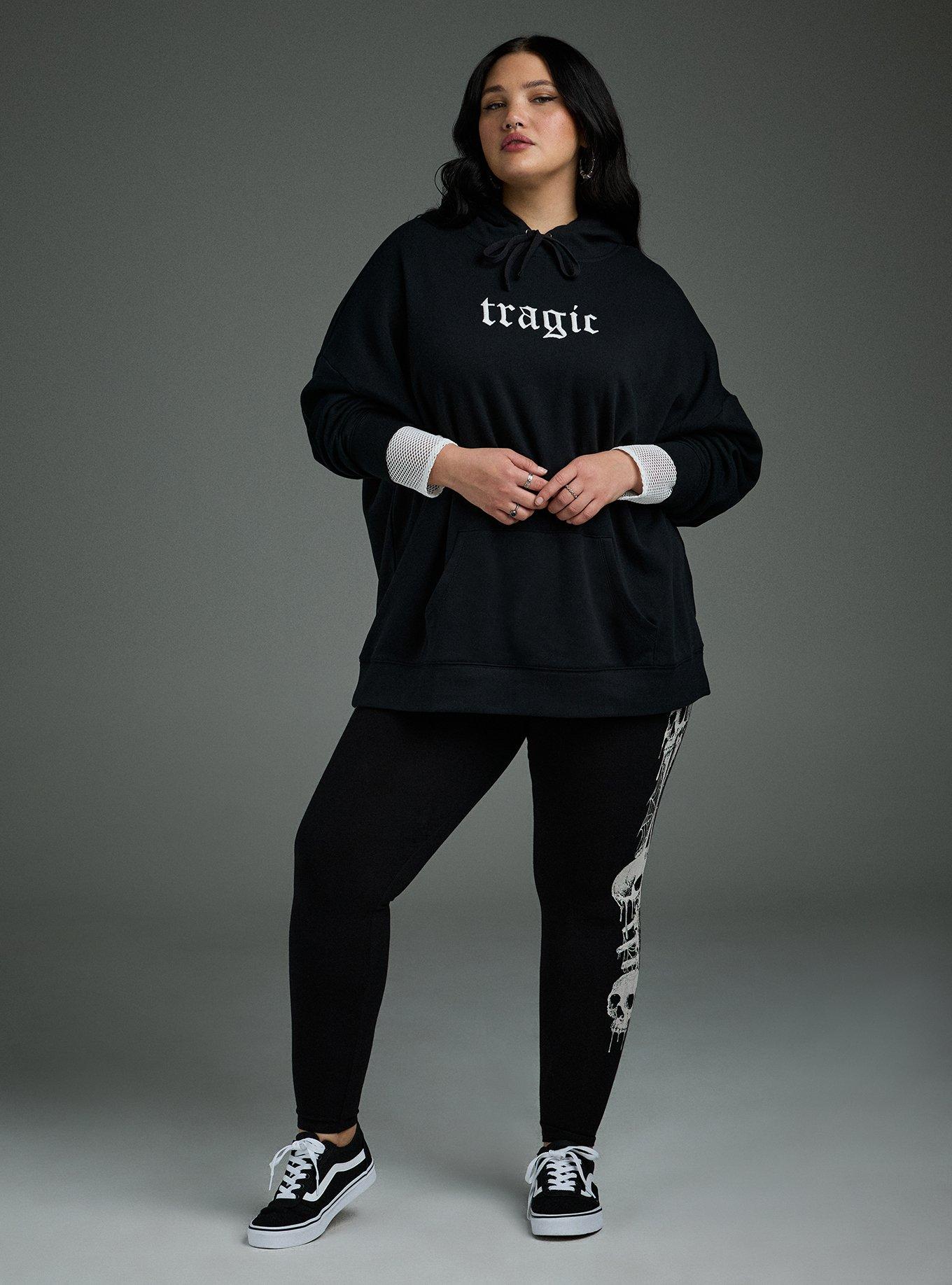 Nightfall Cozy Fleece Hoodie, TRAGIC DEEP BLACK, alternate