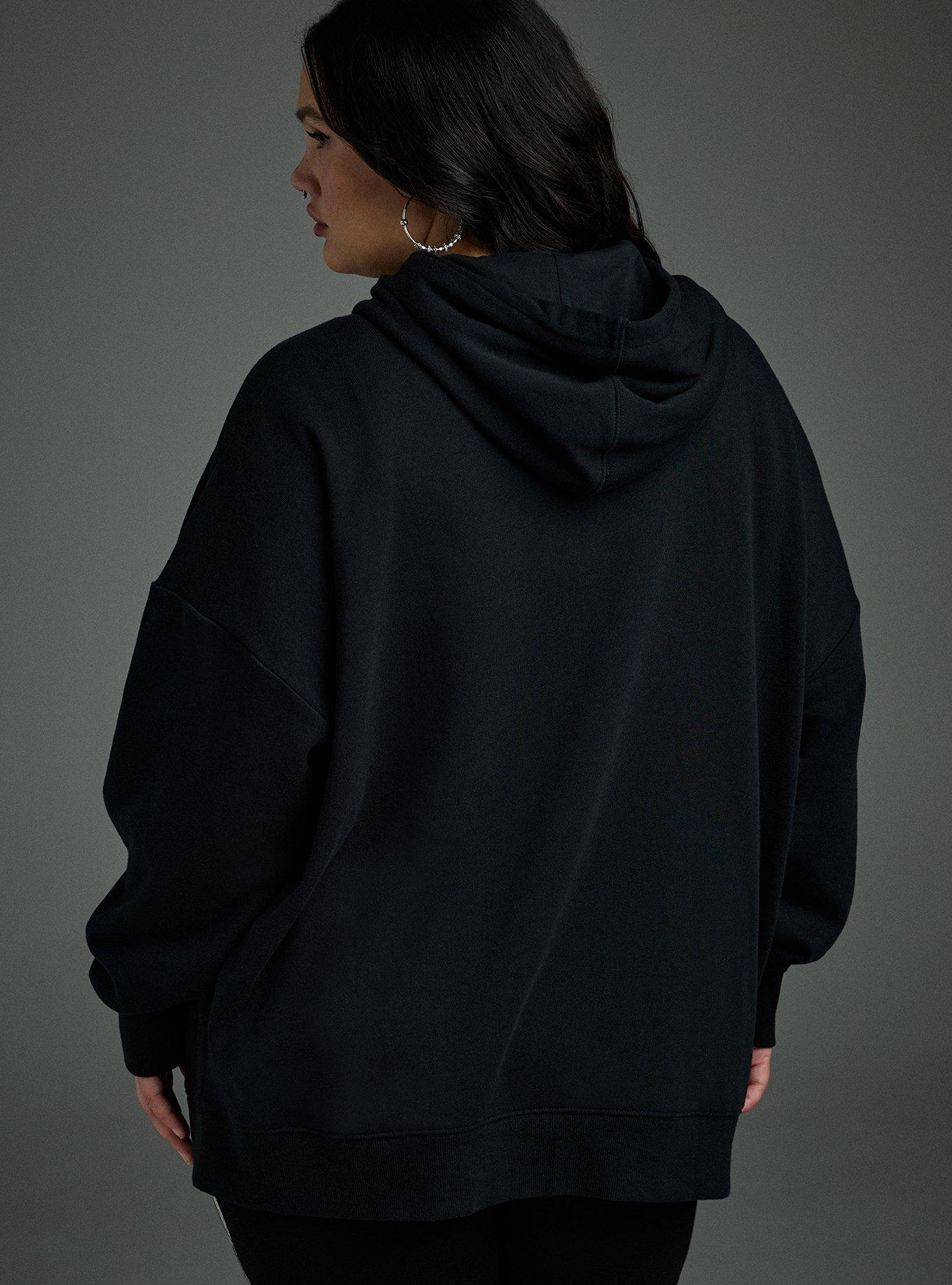 Nightfall Cozy Fleece Hoodie, TRAGIC DEEP BLACK, alternate