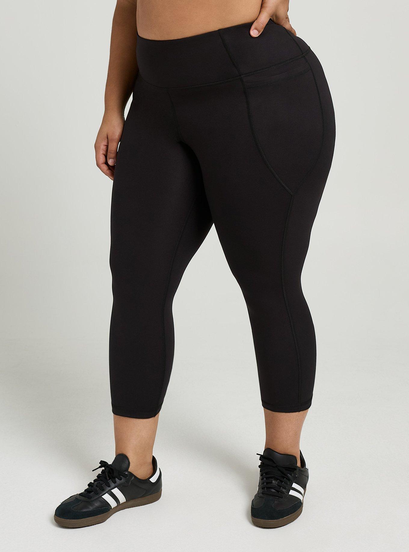 TRU Performance Butter Capri Active Legging, DEEP BLACK, alternate