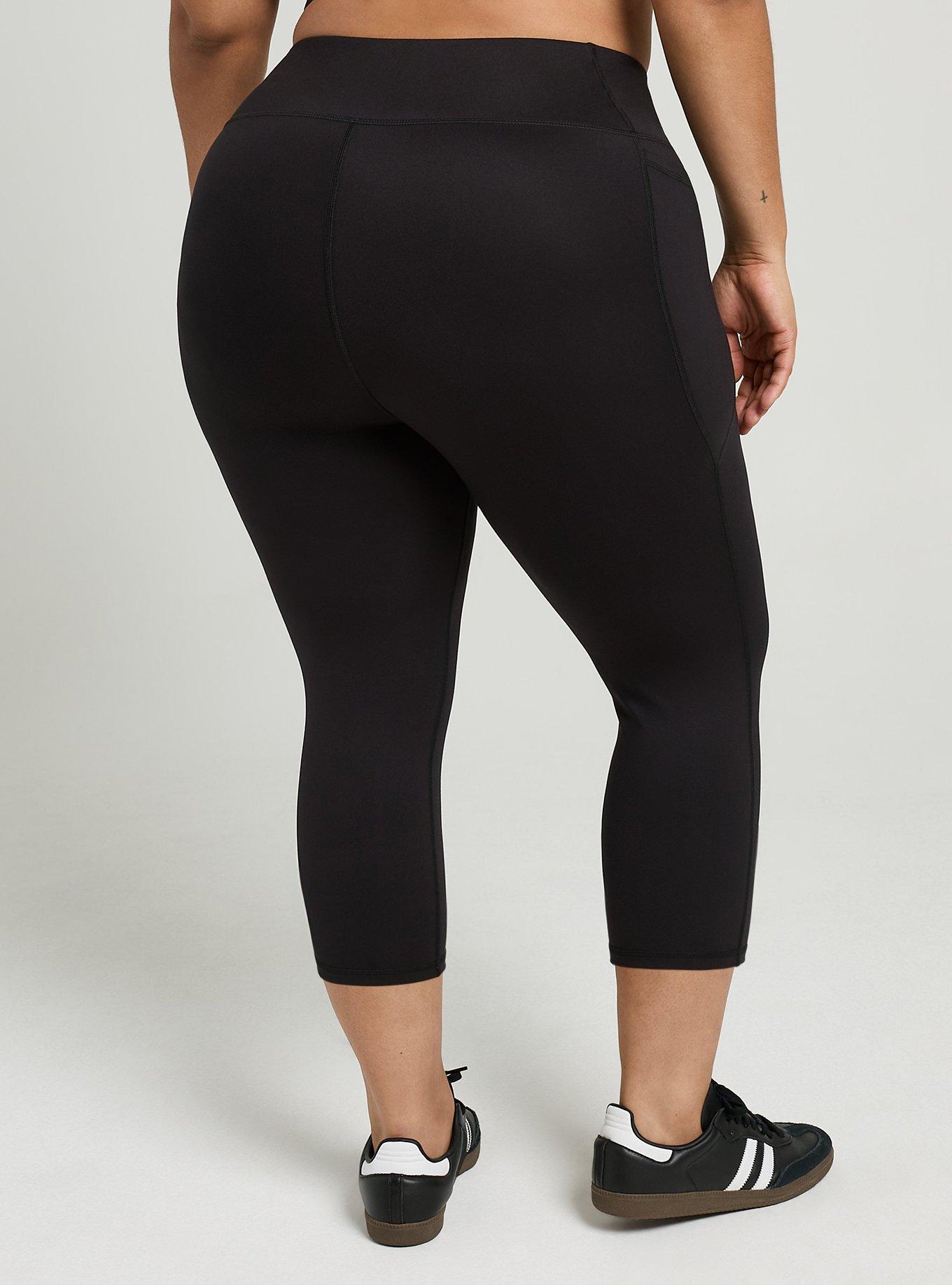 TRU Performance Butter Capri Active Legging, DEEP BLACK, alternate