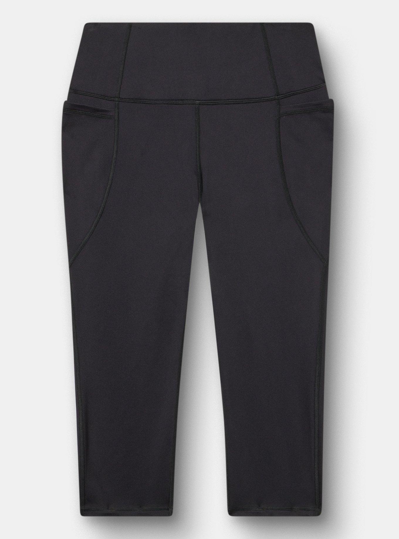 TRU Performance Butter Capri Active Legging, DEEP BLACK, hi-res