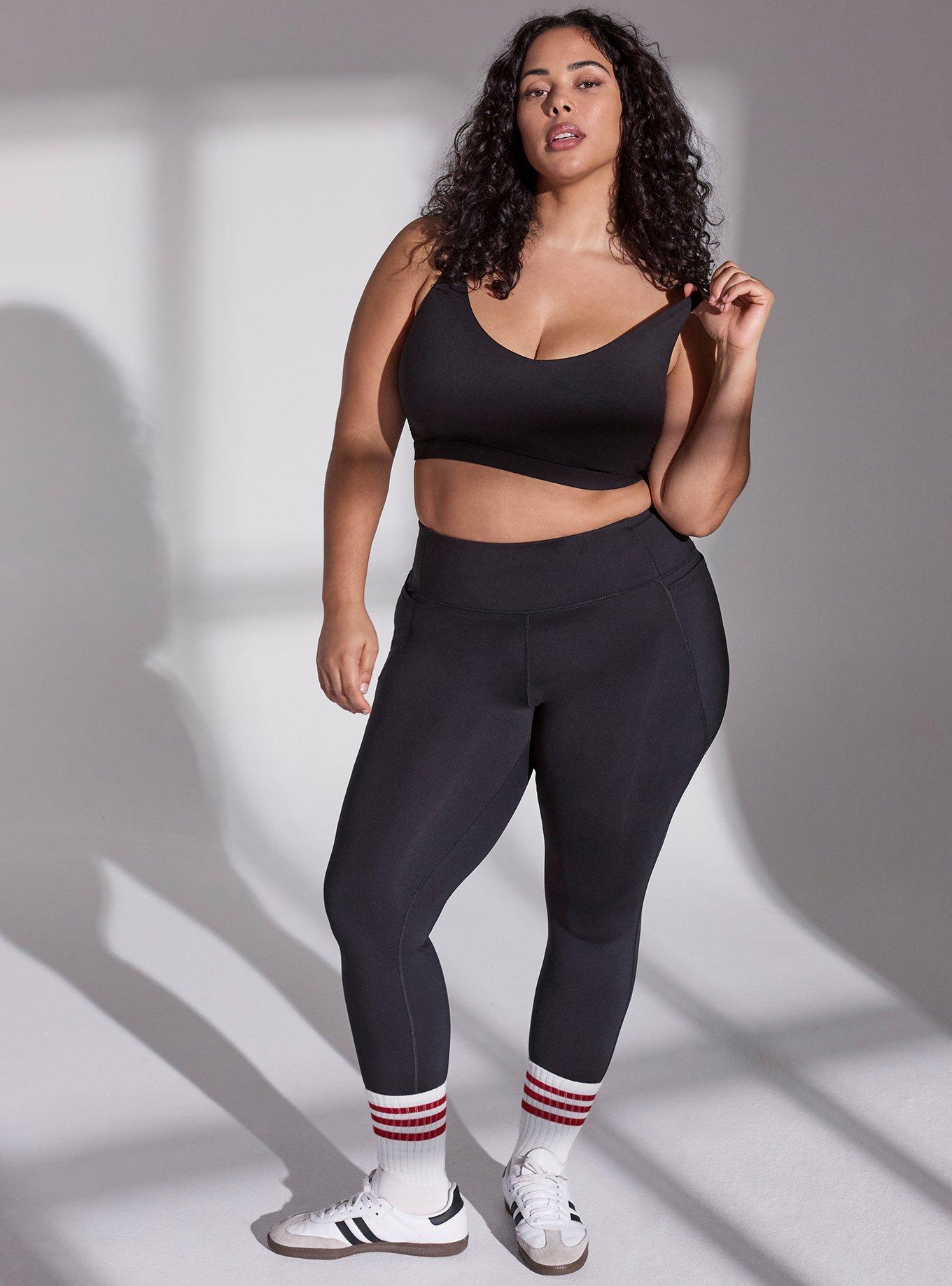 Plus Size Performance Butter Capri Active Legging, DEEP BLACK, hi-res